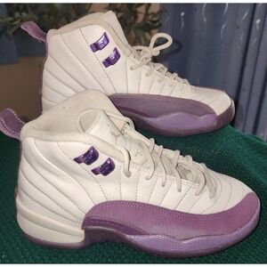 Nike Air Jordon 23 Jumpman Youth High Top Sneakers Purple & White Size 4Y